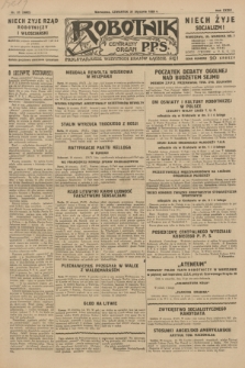 Robotnik : centralny organ P.P.S. R.35, nr 31 (31 stycznia 1929) = nr 3602