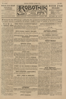 Robotnik : centralny organ P.P.S. R.35, nr 44 (14 lutego 1929) = nr 3615