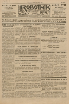 Robotnik : centralny organ P.P.S. R.35, nr 52 (22 lutego 1929) = nr 3623