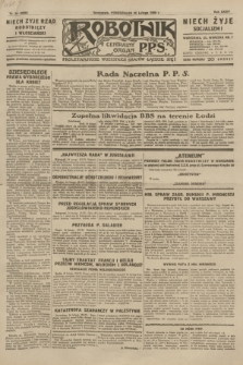 Robotnik : centralny organ P.P.S. R.35, nr 55 (25 lutego 1929) = nr 3626