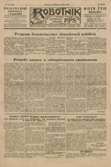 Robotnik : centralny organ P.P.S. R.35, nr 61 (3 marca 1929) = nr 3632