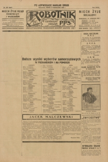 Robotnik : centralny organ P.P.S. R.35, nr 287 (9 października 1929) = nr 3847 (po konfiskacie nakład drugi)