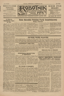 Robotnik : centralny organ P.P.S. R.35, nr 291 (14 października 1929) = nr 3851