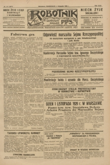 Robotnik : centralny organ P.P.S. R.35, nr 317 (4 listopada 1929) = nr 3877