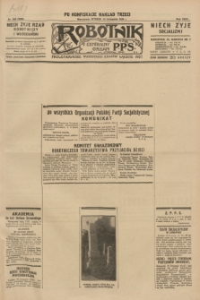 Robotnik : centralny organ P.P.S. R.35, nr 336 (19 listopada 1929) = nr 3896 (po konfiskacie nakład trzeci)