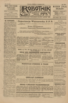 Robotnik : centralny organ P.P.S. R.35, nr 344 (24 listopada 1929) = nr 3904