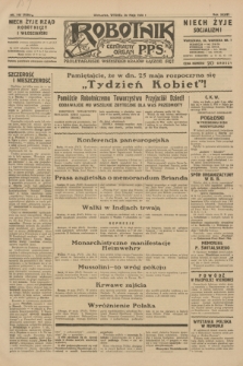 Robotnik : centralny organ P.P.S. R.36, nr 140 (20 maja 1930) = nr 4080