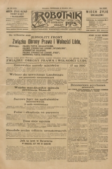 Robotnik : centralny organ P.P.S. R.36, nr 288 (22 września 1930) = nr 4218