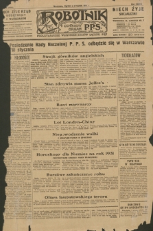 Robotnik : centralny organ P.P.S. R.37, nr 2 (2 stycznia 1931) = nr 4342