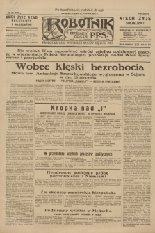 Robotnik : centralny organ P.P.S. R.37, nr 20 (16 stycznia 1931) = nr 4360 (po konfiskacie nakład drugi)