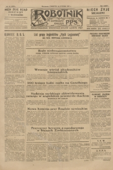 Robotnik : centralny organ P.P.S. R.37, nr 43 (29 stycznia 1931) = nr 4383
