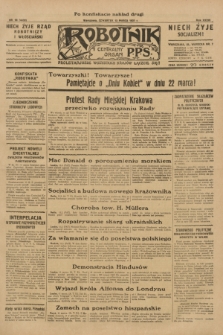 Robotnik : centralny organ P.P.S. R.36 [i.e.37], nr 98 (12 marca 1931) = nr 4438 (po konfiskacie nakład drugi)