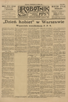 Robotnik : centralny organ P.P.S. R.37, nr 112 (23 marca 1931) = nr [4452]