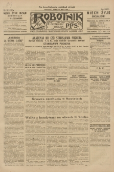 Robotnik : centralny organ P.P.S. R.37, nr 167 (9 maja 1931) = nr 4507 (po konfiskacie nakład drugi)