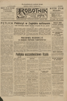 Robotnik : centralny organ P.P.S. R.37, nr 230 (27 czerwca 1931) = nr 4570 (po konfiskacie nakład drugi)