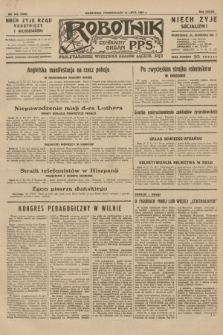 Robotnik : centralny organ P.P.S. R.37, nr 249 (13 lipca 1931) = nr 4589