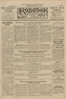 Robotnik : centralny organ P.P.S. R.37, nr 251 (14 lipca 1931) = nr 4591 (po konfiskacie nakład drugi)