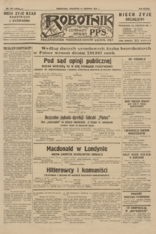 Robotnik : centralny organ P.P.S. R.37, nr 286 (13 sierpnia 1931) = nr 4626