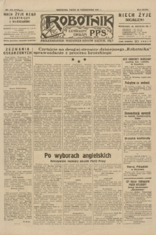 Robotnik : centralny organ P.P.S. R.37, nr 378 (30 października 1931) = nr 4718