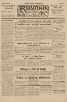 Robotnik : centralny organ P.P.S. R.37, nr 433 (10 grudnia 1931) = nr 4773