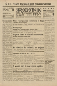 Robotnik : centralny organ P.P.S. R.38, nr 357 (19 października 1932) = nr 5060