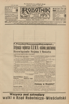 Robotnik : centralny organ P.P.S. R.40 [i.e.41], nr 208 (11 lipca 1935) = nr 6282 (po konfiskacie nakład drugi)