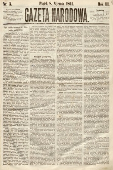 Gazeta Narodowa. 1864, nr 5
