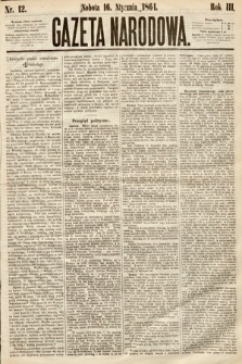 Gazeta Narodowa. 1864, nr 12