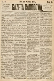 Gazeta Narodowa. 1864, nr 15
