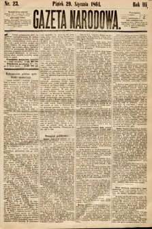 Gazeta Narodowa. 1864, nr 23