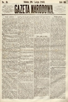 Gazeta Narodowa. 1864, nr 41