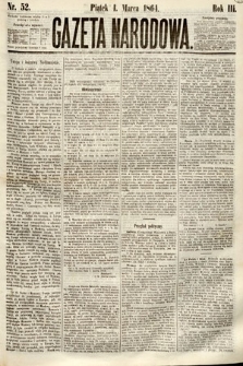 Gazeta Narodowa. 1864, nr 52
