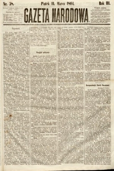 Gazeta Narodowa. 1864, nr 58