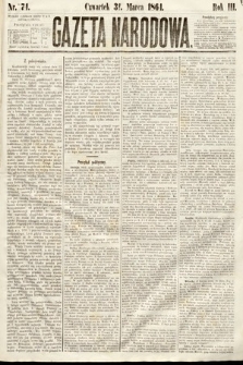 Gazeta Narodowa. 1864, nr 74