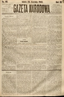 Gazeta Narodowa. 1864, nr 93