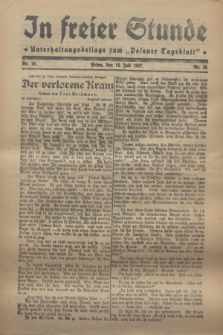 In Freier Stunde : Unterhaltungsbeilage zum „Posener Tageblatt”. 1927, Nr. 15 (12 Juli)