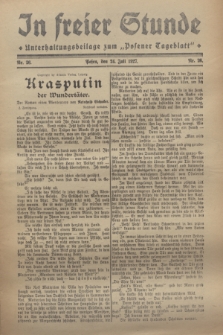 In Freier Stunde : Unterhaltungsbeilage zum „Posener Tageblatt”. 1927, Nr. 26 (24 Juli)