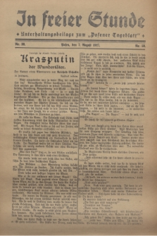 In Freier Stunde : Unterhaltungsbeilage zum „Posener Tageblatt”. 1927, Nr. 38 (7 August)