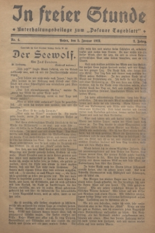 In Freier Stunde : Unterhaltungsbeilage zum „Posener Tageblatt”. Jg.2, Nr. 4 (5 Januar 1928)