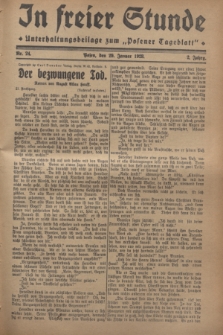 In Freier Stunde : Unterhaltungsbeilage zum „Posener Tageblatt”. Jg.2, Nr. 24 (29 Januar 1928)