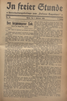 In Freier Stunde : Unterhaltungsbeilage zum „Posener Tageblatt”. Jg.2, Nr. 26 (1 Februar 1928)