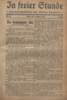 In Freier Stunde : Unterhaltungsbeilage zum „Posener Tageblatt”. Jg.2, Nr. 32 (9 Februar 1928)