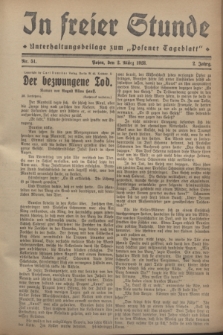 In Freier Stunde : Unterhaltungsbeilage zum „Posener Tageblatt”. Jg.2, Nr. 51 (2 März 1928)