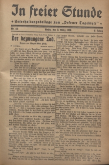 In Freier Stunde : Unterhaltungsbeilage zum „Posener Tageblatt”. Jg.2, Nr. 52 (3 März 1928)