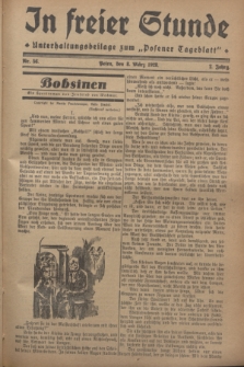 In Freier Stunde : Unterhaltungsbeilage zum „Posener Tageblatt”. Jg.2, Nr. 56 (8 März 1928)
