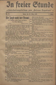 In Freier Stunde : Unterhaltungsbeilage zum „Posener Tageblatt”. Jg.2, Nr. 75 (30 März 1928)