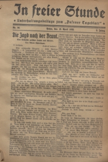 In Freier Stunde : Unterhaltungsbeilage zum „Posener Tageblatt”. Jg.2, Nr. 90 (19 April 1928)