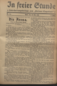 In Freier Stunde : Unterhaltungsbeilage zum „Posener Tageblatt”. Jg.2, Nr. 114 (19 Mai 1928)