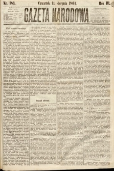 Gazeta Narodowa. 1864, nr 183