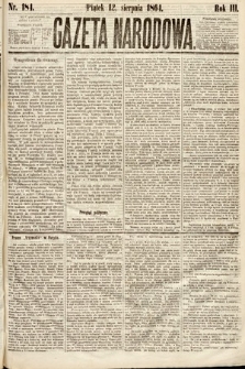 Gazeta Narodowa. 1864, nr 184